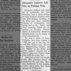 Obituary: Alexander Andrew Ady